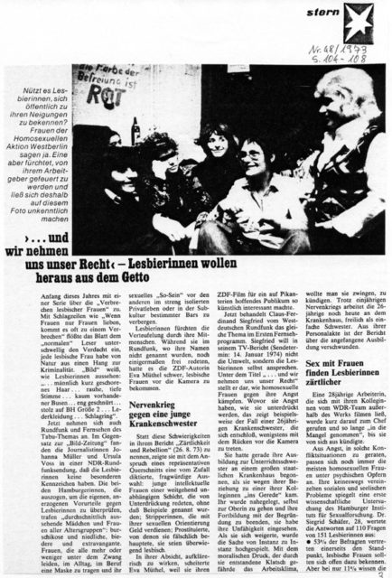 Stern Nr. 48, 1973 (FMT-Pressedokumentation: PD-FE.03.01-1973)