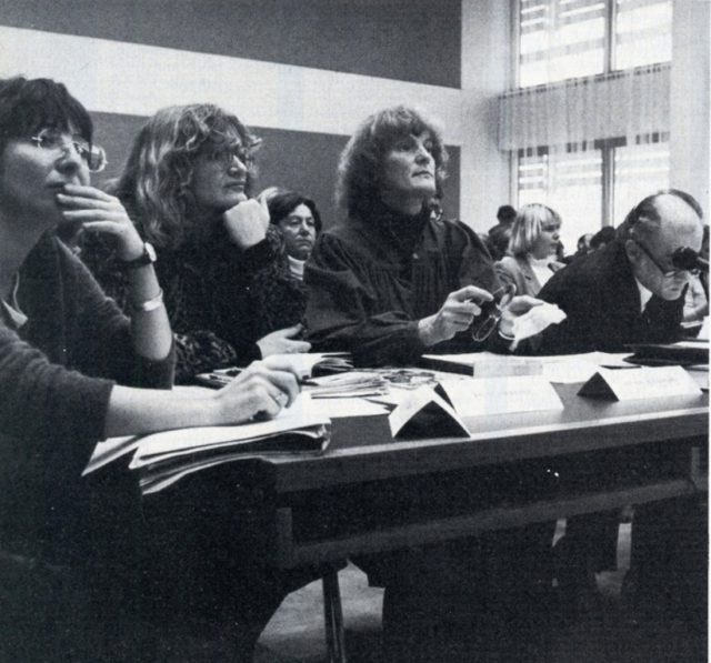 Vera Slupik, Alice Schwarzer und Barbelis Wiegmann (Bildquelle: EMMA 3/1982)