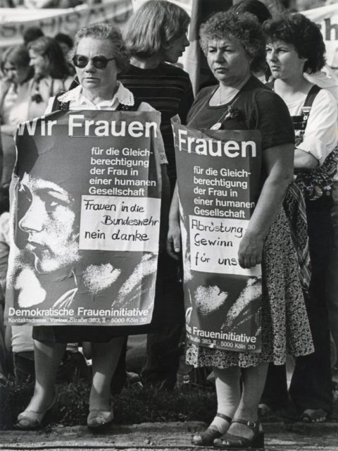 © Brunhilde Hüring, Demonstration der Demokratischen Fraueninitiative in Dortmund, 01.09.1979 (FMT Shelf Mark: FT.02.0334)
