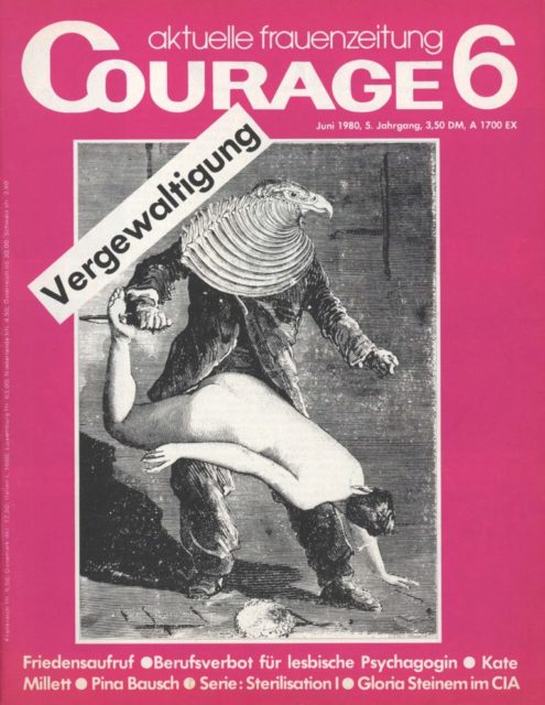 Courage, Nr. 6, 1980, Externer Link: Courage : Berliner Frauenzeitung, Nr.6 (FMT-shelfmark: Z-Ü104:1980-6).