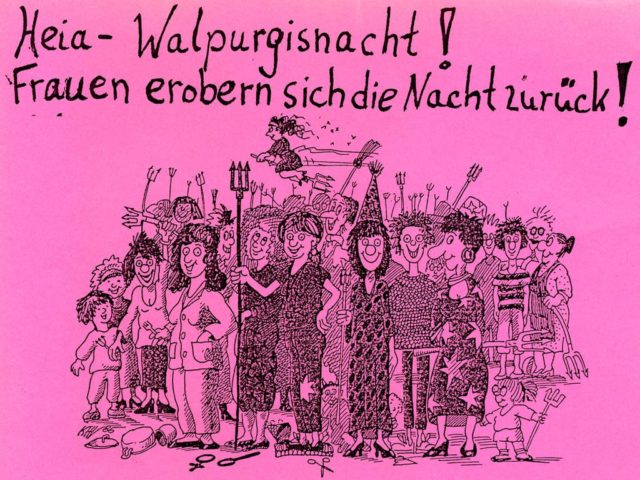 Aufruf Walpurgisnachtdemo, 1991, Link zum Flugblatt, FMT-shelfmark: FB.07.243