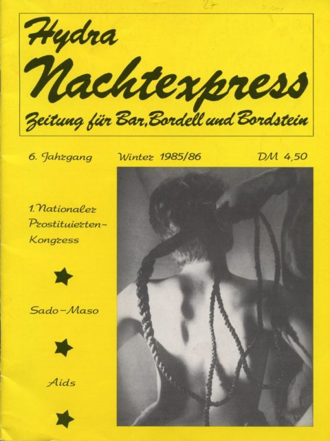 Hydra Nachtexpress : Zeitung für Bar, Bordell u. Bordstein, 6.Jg, Winter 1985/86, Berlin (FMT-shelfmark: Z501).