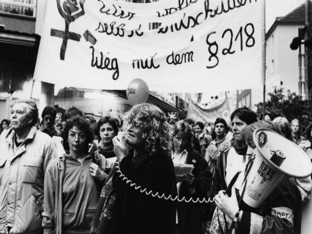 Demo gegen §218, Aachen 1986 © Bettina Flitner (FMT-Signatur: FT.02.0089)